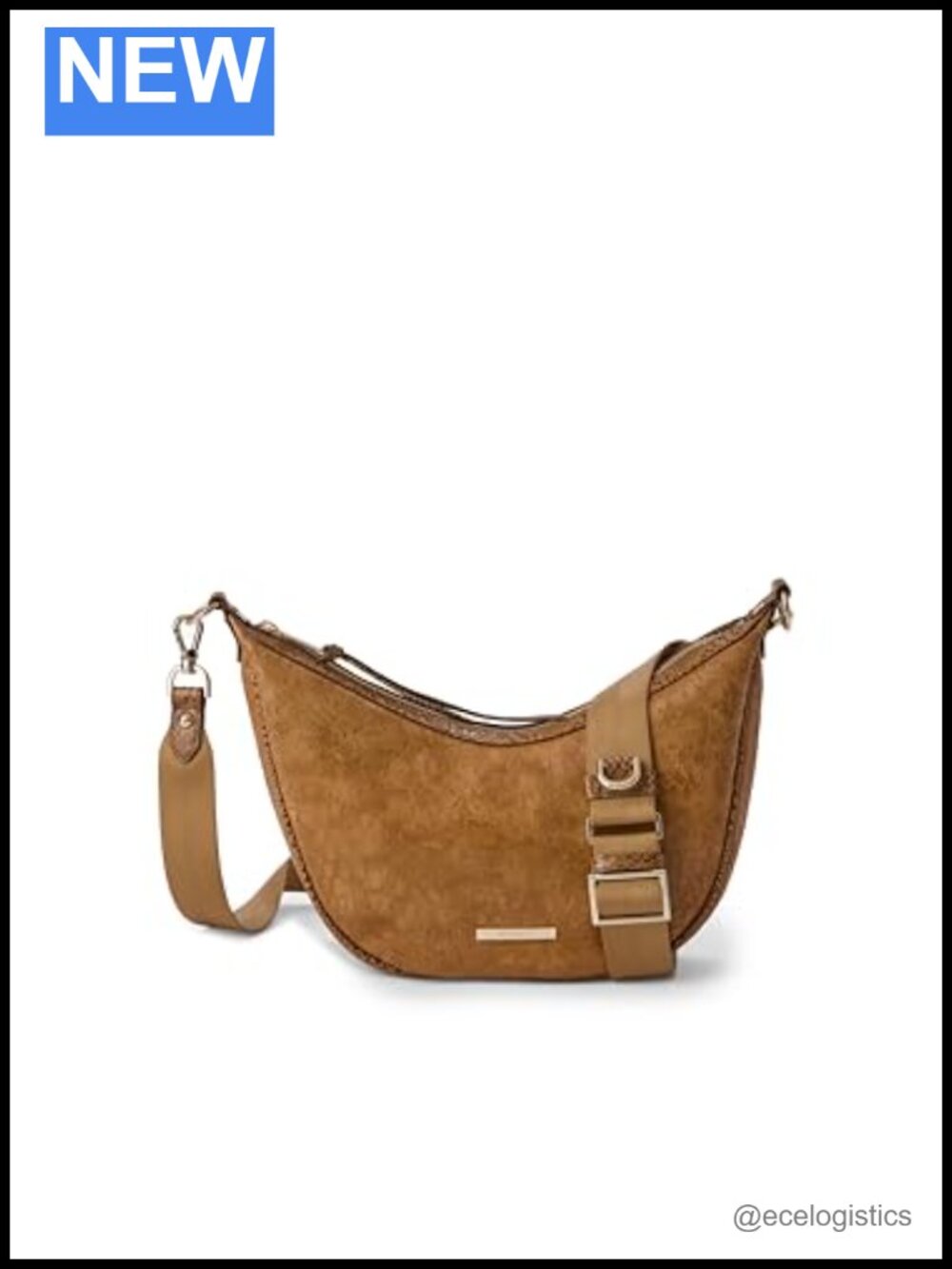 BRAHMIN Percy Leather Crossbody Bag with Adjustable Strap
